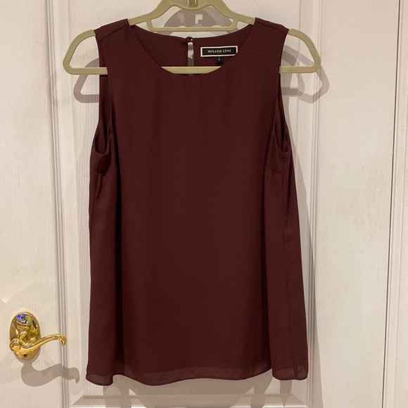 Melanie Lyne Wine Tank Blouse - Picture 1 of 3